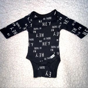 0-3 month long sleeve onesie